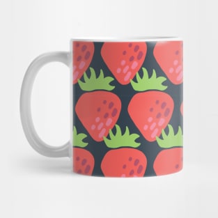 Strawberries in a row Mug